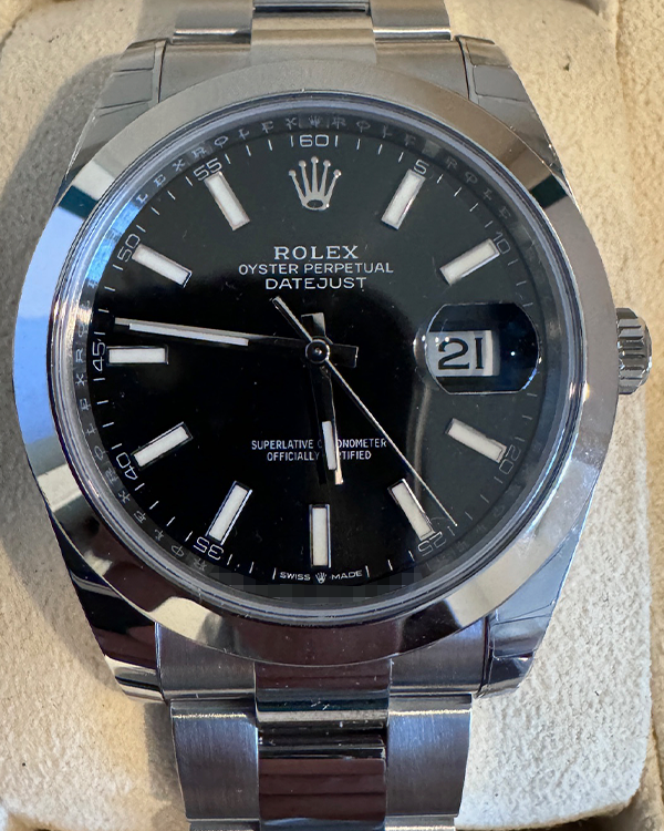 2023 Rolex Datejust 41MM Black Dial Oyster Bracelet (126300)