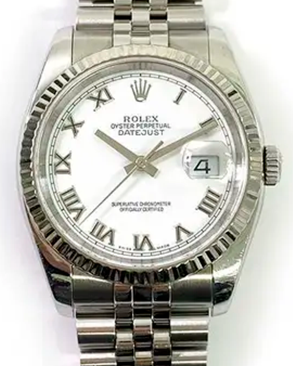 Rolex Datejust 36MM White Dial Jubilee Bracelet (116234)