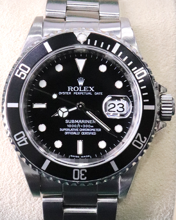 Rolex Submariner Date 40MM Black Dial Steel Bracelet (16610)