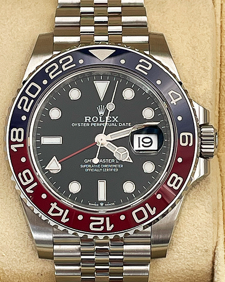 2024 Rolex GMT-Master II "Pepsi" 40MM Black Dial Jubilee Bracelet (126710BLRO)