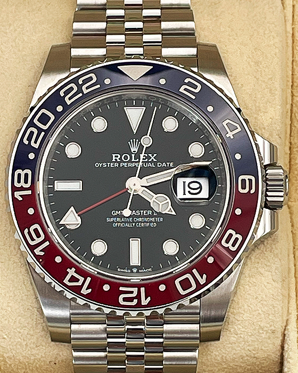 2024 Rolex GMT-Master II "Pepsi" 40MM Black Dial Jubilee Bracelet (126710BLRO)