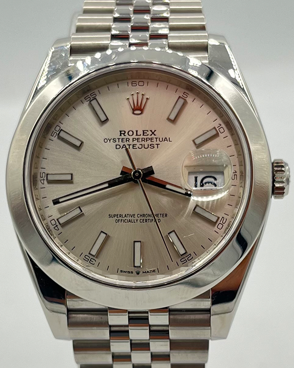 2021 Rolex Datejust 41MM Silver Dial Jubilee Bracelet (126300)