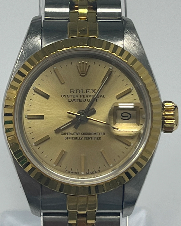 Rolex Lady-Datejust 26MM Champagne Dial Two-Tone Jubilee Bracelet (69173)