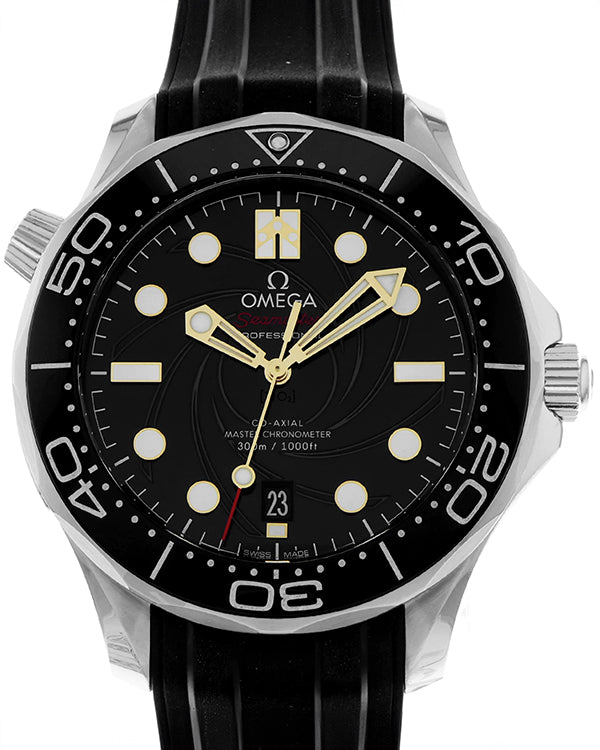 2019 Omega Seamaster Diver 300M "James Bond 50th Anniversary" L.E. 42MM Black Dial Rubber Strap (210.22.42.20.01.004)