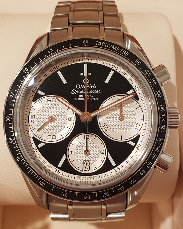 Omega Speedmaster Racing 40MM Black Dial Steel Bracelet (326.30.40.50.01.002)