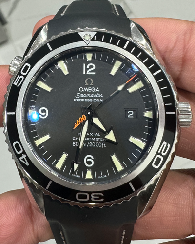 Omega Seamaster Planet Ocean "Casino Royale James Bond 007" L.E. 45.5MM Black Dial Aftermarket Rubber Strap (2907.50.91)