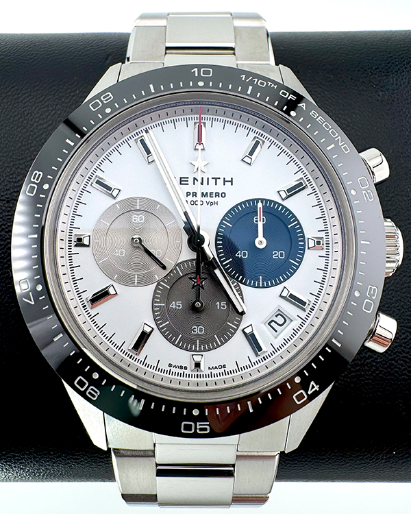 No Reserve - 2024 Zenith Chronomaster Sport 41MM White Dial Steel Bracelet (03.3100.3600/69.M3100)