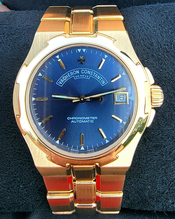 Vacheron Constantin Overseas 37MM Blue Dial Yellow Gold Bracelet (42040)