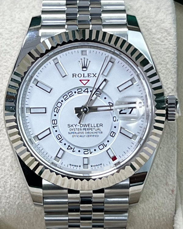 2024 Rolex Sky-Dweller White Dial Jubilee Bracelet (336934)