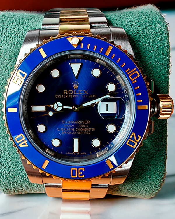 2014 Rolex Submariner Date 40MM Blue Dial Two-Tone Oyster Bracelet (116613LB)