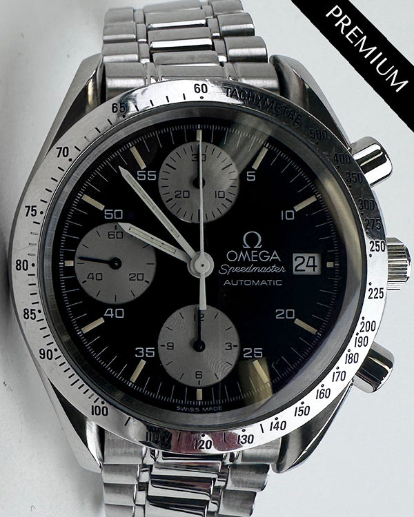 Omega Speedmaster Date 39MM Black Dial Steel Bracelet (3511.80)