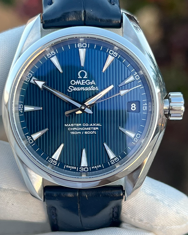 Omega Seamaster Aqua Terra 150M 38.5MM Blue Dial Leather Strap (231.13.39.21.03.001)