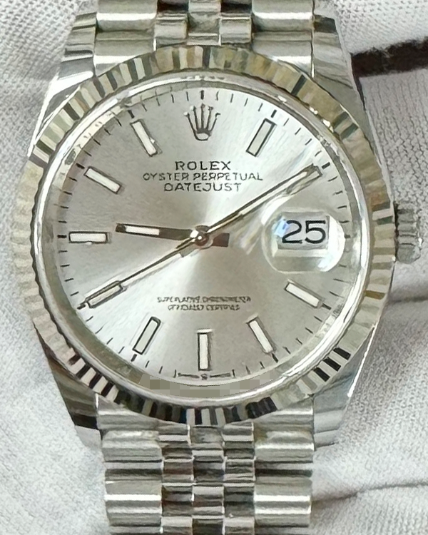 2021 Rolex Datejust 36MM Silver Dial Jubilee Bracelet (126234)