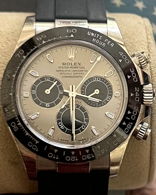 2020 Rolex Cosmograph Daytona 40MM Silver Dial Oysterflex Strap (116519LN)