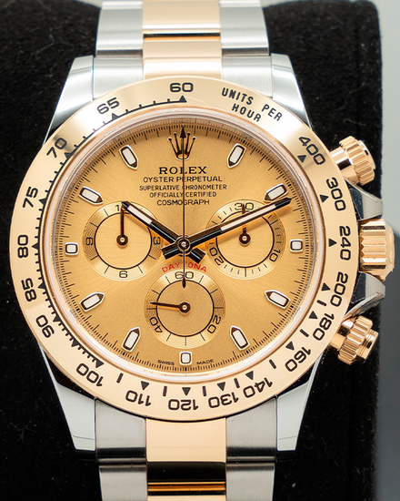 2023 Rolex Cosmograph Daytona 40MM Champagne Dial Two-Tone Oyster Bracelet (116503)