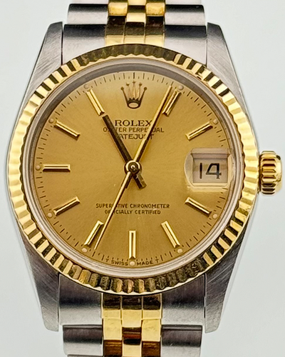 Rolex Datejust 31MM Champagne Dial Two-Tone Jubilee Bracelet (68273)