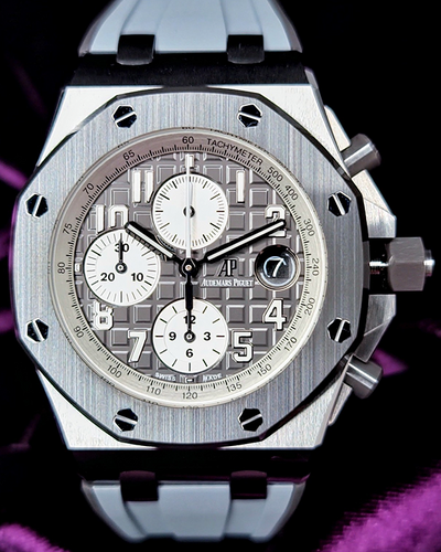 2020 Audemars Piguet Royal Oak Offshore Chronograph 42MM Grey Dial Rubber Strap (26470IO.OO.A006CA.01)