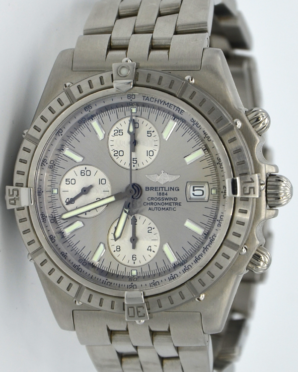 Breitling Crosswind Chronograph 43MM Steel Silver Dial (A13355)