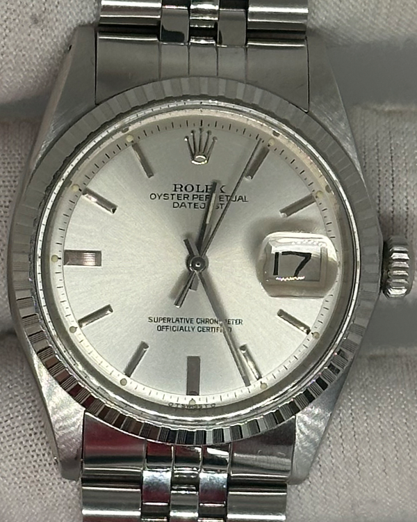 1973 (3.2 Mil Serial) Rolex Datejust 36MM Silver Dial Jubilee Bracelet (1603)