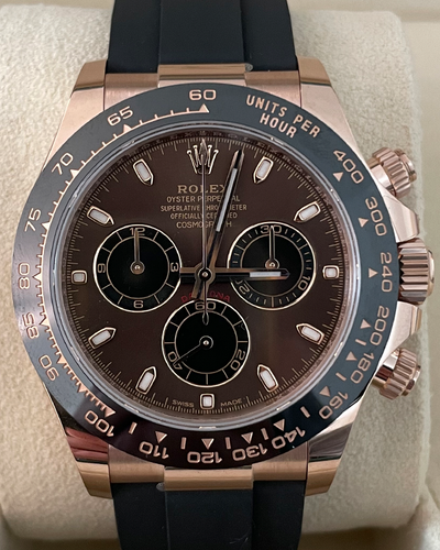 Rolex Cosmograph Daytona 40MM Chocolate Dial Oysterflex Strap (116515LN)