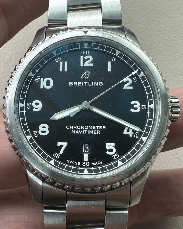 Breitling Navitimer 8 41MM Black Dial Steel Bracelet (A17314101B1A1)