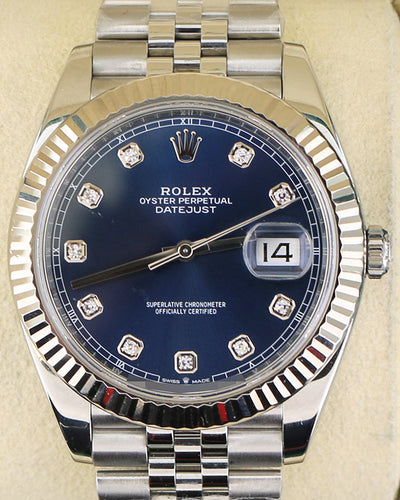 2021 Rolex Datejust 41MM Blue Dial Jubilee Bracelet (126334)