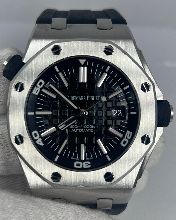 Audemars Piguet Royal Oak Offshore Diver 42MM Black Dial Rubber Strap (15710ST.OO.A002CA.01)