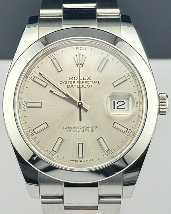 2020 Rolex Datejust 41MM Silver Dial Oyster Bracelet (126300)