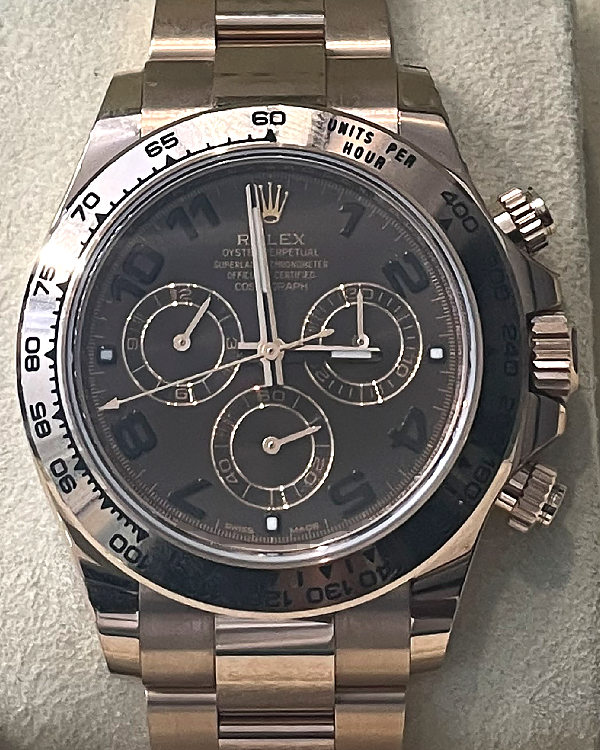 2019 Rolex Cosmograph Daytona 40MM Everose Gold Chocolate Dial (116505)