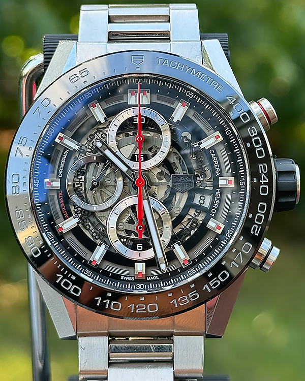 TAG Heuer Carrera 43MM Skeleton Dial Steel Bracelet (CAR2A1W.BA0703)