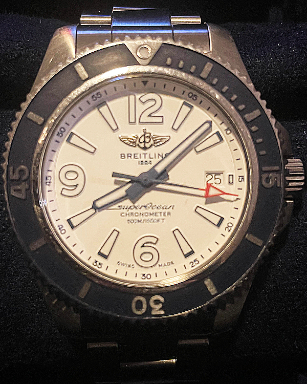 2021 Breitling Superocean 42MM White Dial Steel Bracelet (A17366)