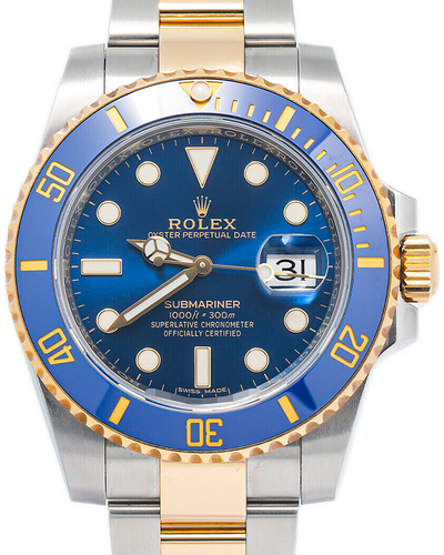 2016 Rolex Submariner Date "Bluesy" 40MM Blue Dial Two-Tone Bracelet (116613LB)