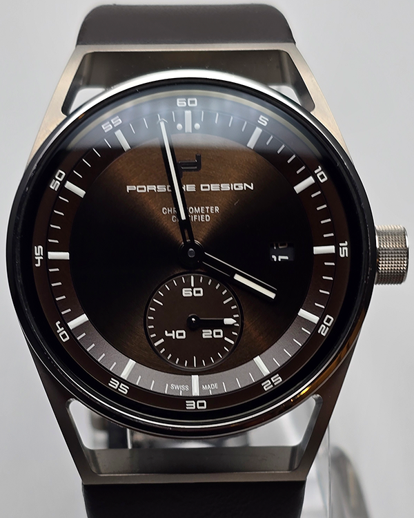 Porsche Design 1919 Sport Chrono Subsecond 42MM Titan Brown Dial Leather Bracelet (6023.3.11.003.07.2)