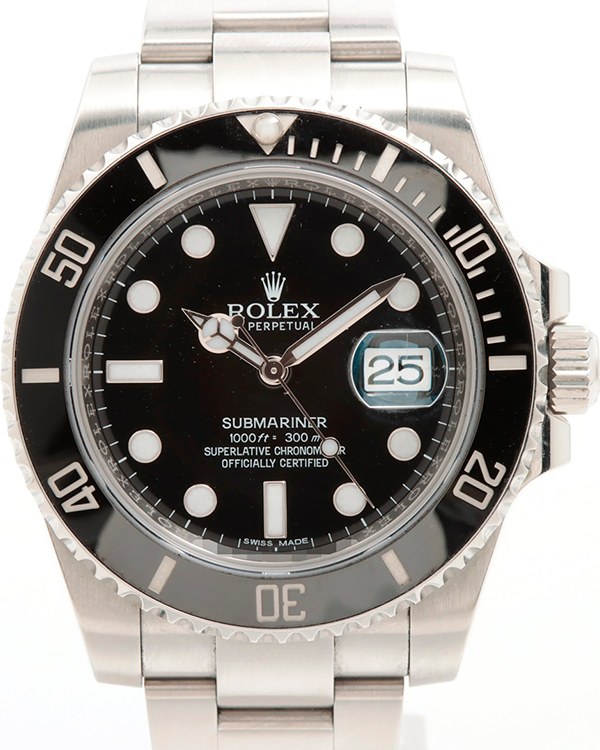 2016 Rolex Submariner Date 40MM Black Dial steel Bracelet (116610LN)