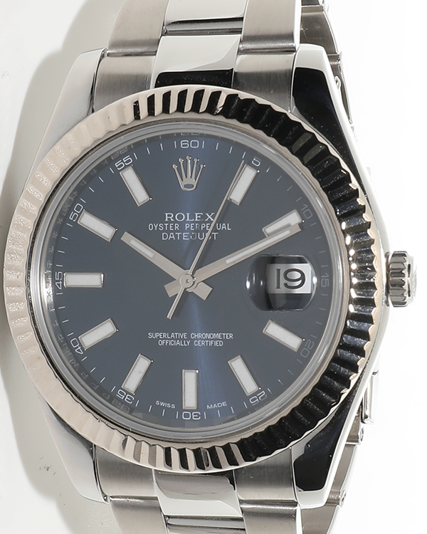 Rolex Datejust II 41MM Blue Dial Oyster Bracelet (116334)