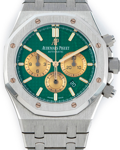 2019 Audemars Piguet Royal Oak "Hour Glass" L.E. 41MM Green Dial Platinum Bracelet (26332PT.OO.1220PT.01)