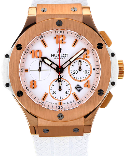 Hublot Big Bang Porto Cervo Chronograph 44MM White Dial Rubber Strap (301.PE.2180.RW)