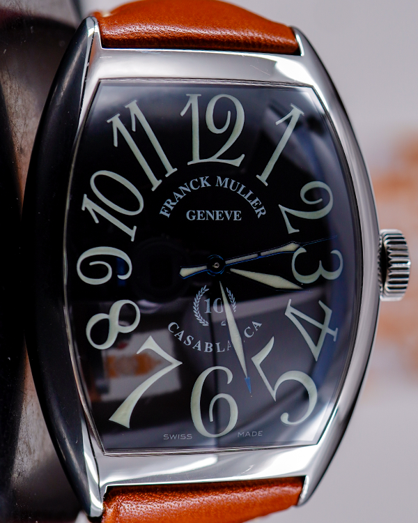 Franck Muller Casablanca Sunset 10th Anniversary 39MM Black Dial Leather Strap (8880 C)