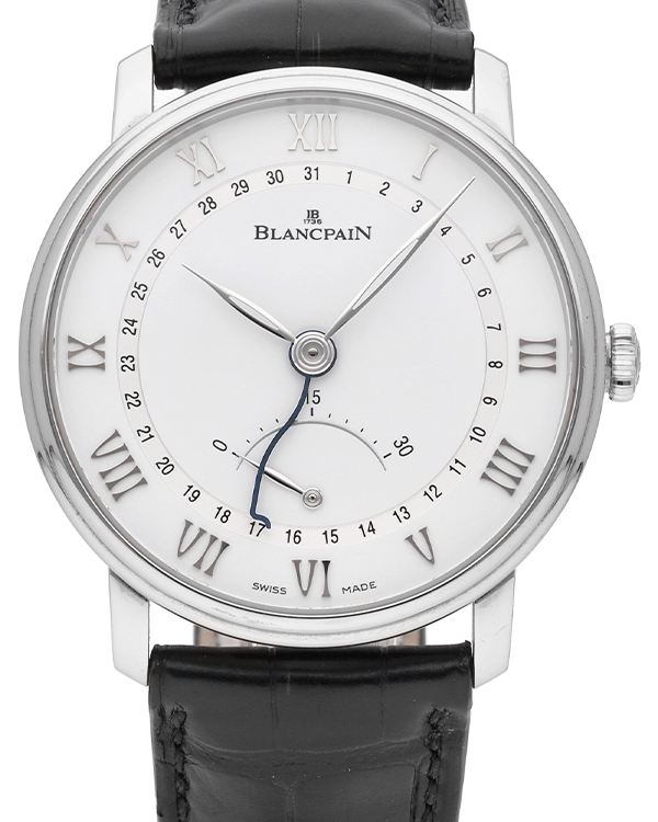 Blancpain Villeret 40MM White Dial Leather Strap (6653Q 1127 55B)