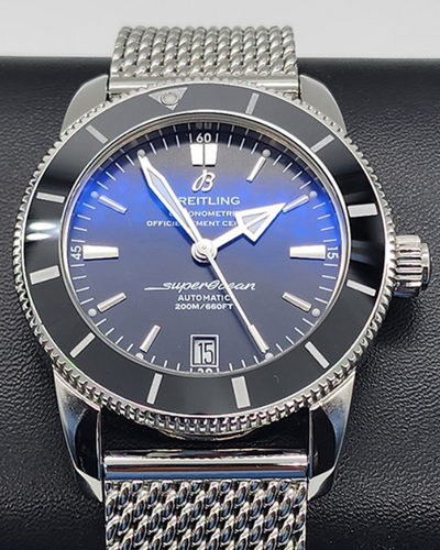 No Reserve - 2018 Breitling Superocean Heritage II 42MM Black Dial Steel Bracelet (AB2010121B1A1)