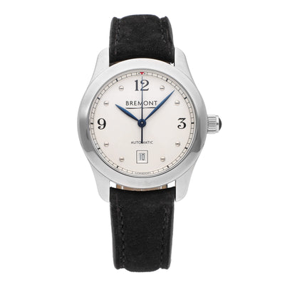 Bremont Solo 32MM White Dial Leather Strap (SOLO32-AJ-WH-R-S)