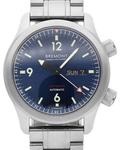 Bremont U-2 43MM Blue Dial Steel Bracelet (U2-BL-B)