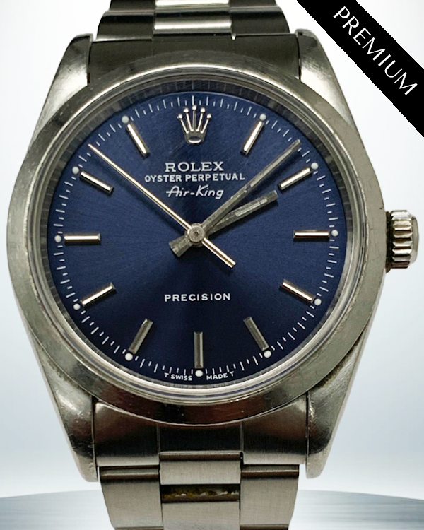 Rolex Air-King 34MM Blue Dial Steel Bracelet (14000)