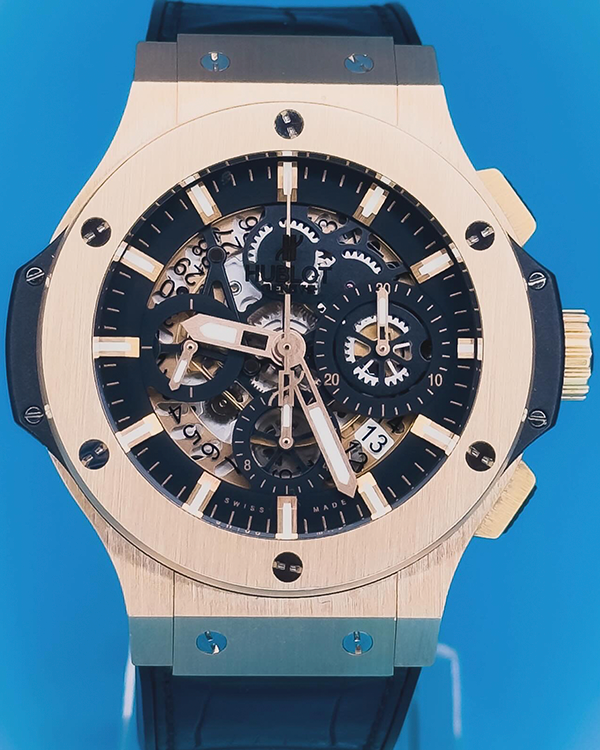 Hublot Big Bang Aero Bang 44MM Skeleton Dial Rubber/Leather Strap (311.PX.1180.GR)