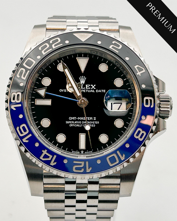 2023 Rolex Rolex GMT Master II "Batgirl" Oystersteel Black Dial (126710BLNR)