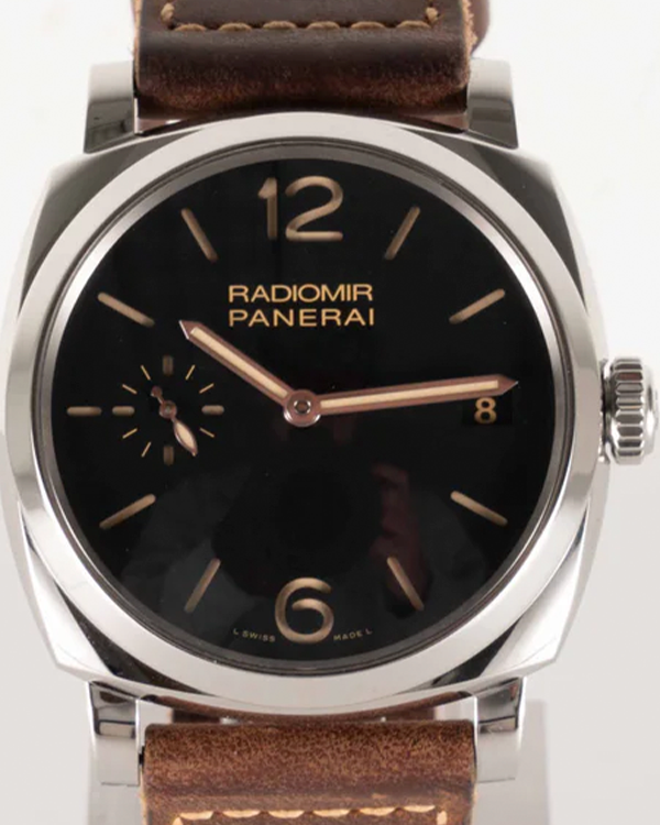 2014 Panerai Radiomir 1940 3 Days 47MM Black Dial Leather Strap (PAM00514)