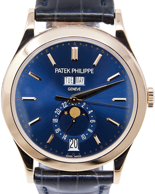 2017 Patek Philippe Annual Calendar 38MM Blue Dial Leather Strap (5396G-014)