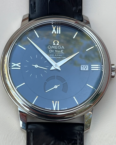 2023 Omega De Ville Prestige Co-Axial Chronometer Steel Blue Dial (424.13.40.21.03.001)