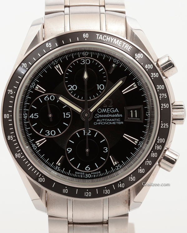 Omega Speedmaster Date 40MM Black Dial Steel Bracelet (3210.50.00)