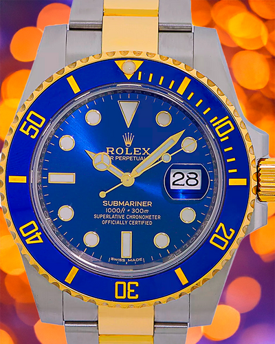 2019 Rolex Submariner Date "Bluesy" 40MM Blue Dial Two-Tone Oyster Bracelet (116613LB)